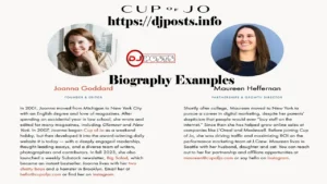 Biography Examples